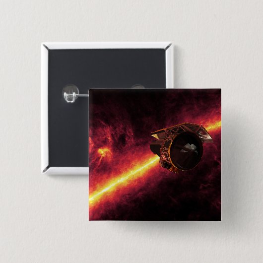 赤外線の空に対してスピッツァーを見る2 缶バッジ (正面&裏面)