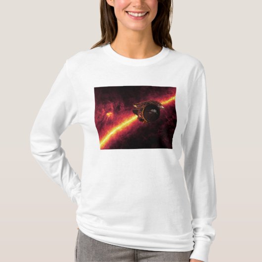 赤外線の空に対してスピッツァーを見る2 Tシャツ (正面)