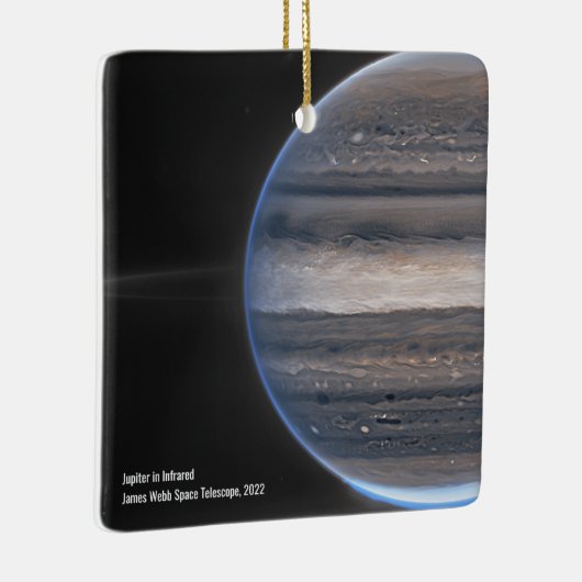 赤外線ウエブの木星宇宙望遠鏡クリスマス セラミックオーナメント (右)