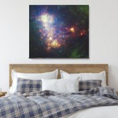 赤外線ポートレートは星と塵を明らかにする キャンバスプリント (インサイチュ (寝室))