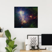 赤外線ポートレートは星と塵を明らかにする ポスター (ホームオフィス)