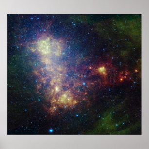 赤外線ポートレートは星と塵を明らかにする ポスター