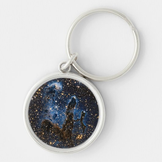 赤外線付近の創造イーグル星雲の柱 キーホルダー (正面)