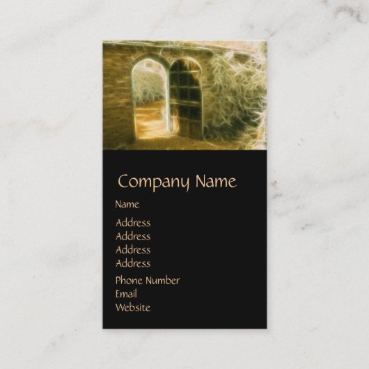 赤外線妖精の庭のドア 名刺 (正面)