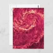 赤外線渦銀河系メッサ51a NGC 5194 ポストカード (正面/裏面)