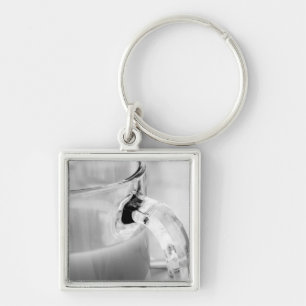 赤外線, モノクロ, カップ, グラス, コーヒー, キーホルダー