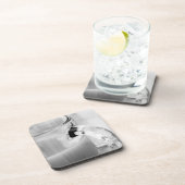 赤外線,白黒,カップ,ガラス,コーヒー, コースター (右側)