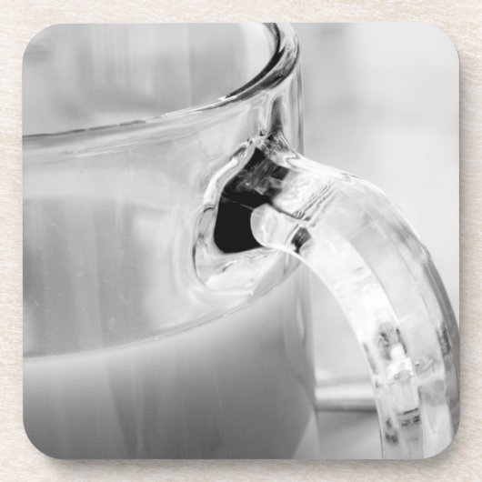 赤外線,白黒,カップ,ガラス,コーヒー, コースター (正面)