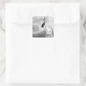 赤外線,白黒,カップ,ガラス,コーヒー, スクエアシール (バッグ)