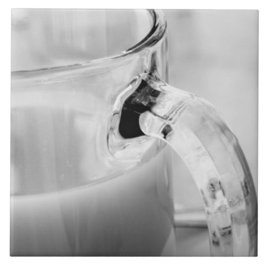 赤外線，白黒，カップ，ガラス，コーヒー， タイル (正面)