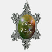 赤外線SSC2007 07Aで星をプレアデス スノーフレークピューターオーナメント (左)