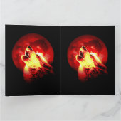 赤夜の遠吠えオオカミ カード (内部)