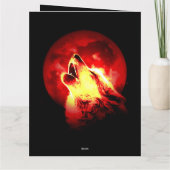 赤夜の遠吠えオオカミ カード (裏面)