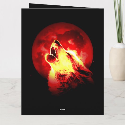 赤夜の遠吠えオオカミ カード (裏面)