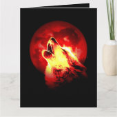 赤夜の遠吠えオオカミ カード (正面)