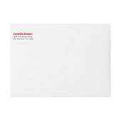 赤大はっきりした角文字卒業 ラップアラウンドラベル (正面)