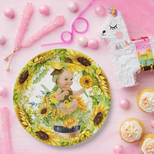 赤大切ちゃんシャワー又は誕生日 ペーパープレート (パーティー)