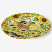 赤大切ちゃんシャワー又は誕生日 ペーパープレート (アングル)