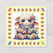 赤大切ん坊の動物テーマ#1囲/配布資料 スクエア名刺 (正面)