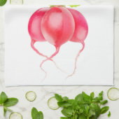 赤大根 キッチンタオル (折り畳み)