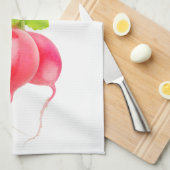 赤大根 キッチンタオル (四つ折り)