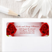 赤大理石とバラ ラベル (インサイチュ)