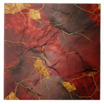 赤大理石と金ゴールドメタル