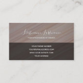 赤大理石ストライプの線大理石構造モノグラム 名刺 (裏面)