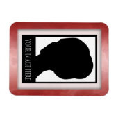 赤大理石フォトマグネット マグネット (横)