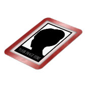 赤大理石フォトマグネット マグネット (左側)