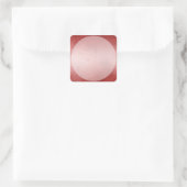 赤大理石ラベルステッカー（小さい四角） スクエアシール (バッグ)