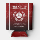 赤大理石リタイア消防士 缶クーラー (正面)