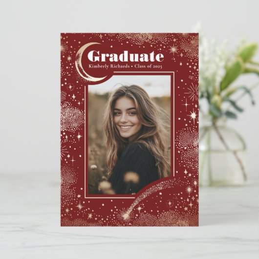 赤天モダン院写真卒業 案内状 (スタンド正面)