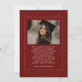 赤天モダン院写真卒業 案内状 (裏面)