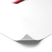 赤太鼓デザイン ポスター (角)