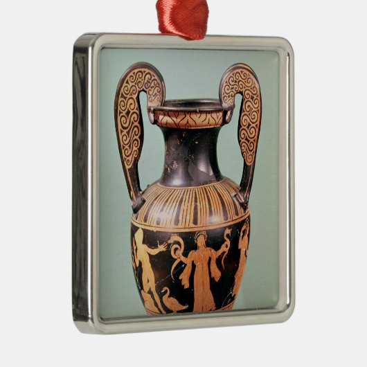 赤姿の渦巻形のkrater メタルオーナメント (右)