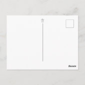 赤威厳のある龍はがき – ファンタジーアート ポストカード (裏面)