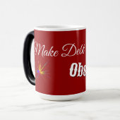 赤字の負債は時代遅れの政治マグになる モーフィングマグカップ (正面左)