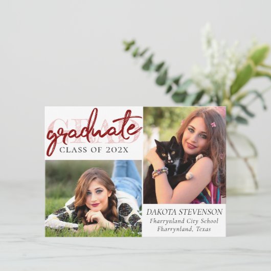 赤字卒業 | Crimson 2 Photo Keepsake 招待状 (スタンド正面)