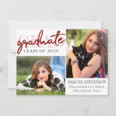 赤字卒業 | Crimson 2 Photo Keepsake 招待状 (正面)