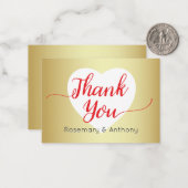 赤字書道サンキューカード ノートカード (正面/裏面インサイチュ)