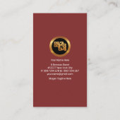 赤字財務番号簿記 名刺 (裏面)