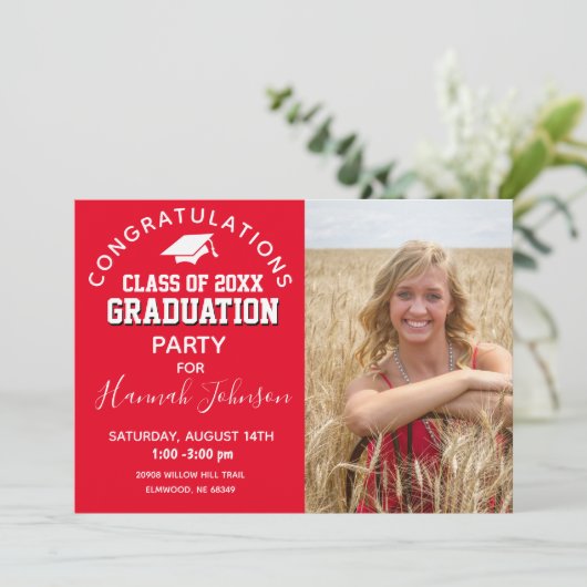 赤字高校2021年卒業 案内状 (スタンド正面)