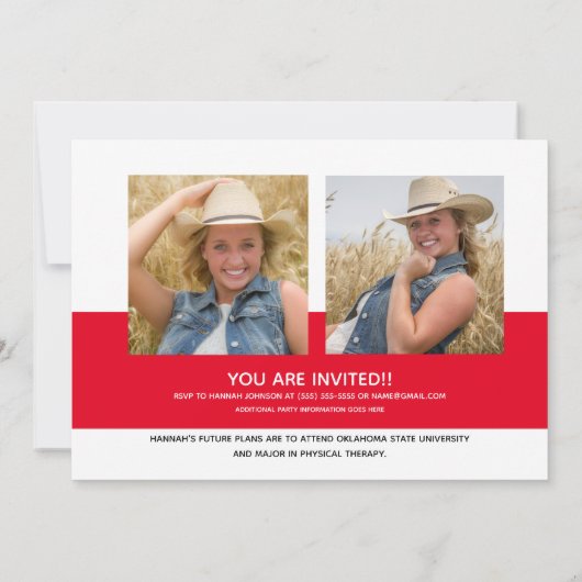 赤字高校2021年卒業 案内状 (裏面)