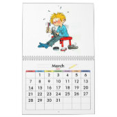 赤学年のカレンダー子供へ カレンダー (3月 2027)