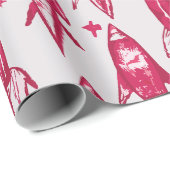 赤宇宙ロケット ラッピングペーパー (ロールコーナー)