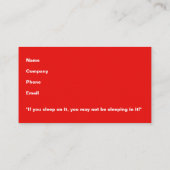 赤実在不動産業者がサイン名刺を販売 名刺 (裏面)