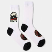 赤実在波™愛国的なクルー用ソックス ソックス (右)