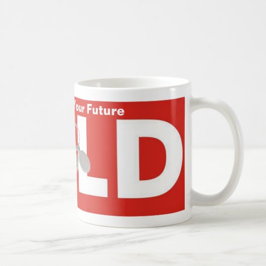 赤実在白地主販売看板コーヒーカップ コーヒーマグカップ (右)