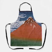 赤富士、赤富士山火山葛飾北斎 エプロン (正面)